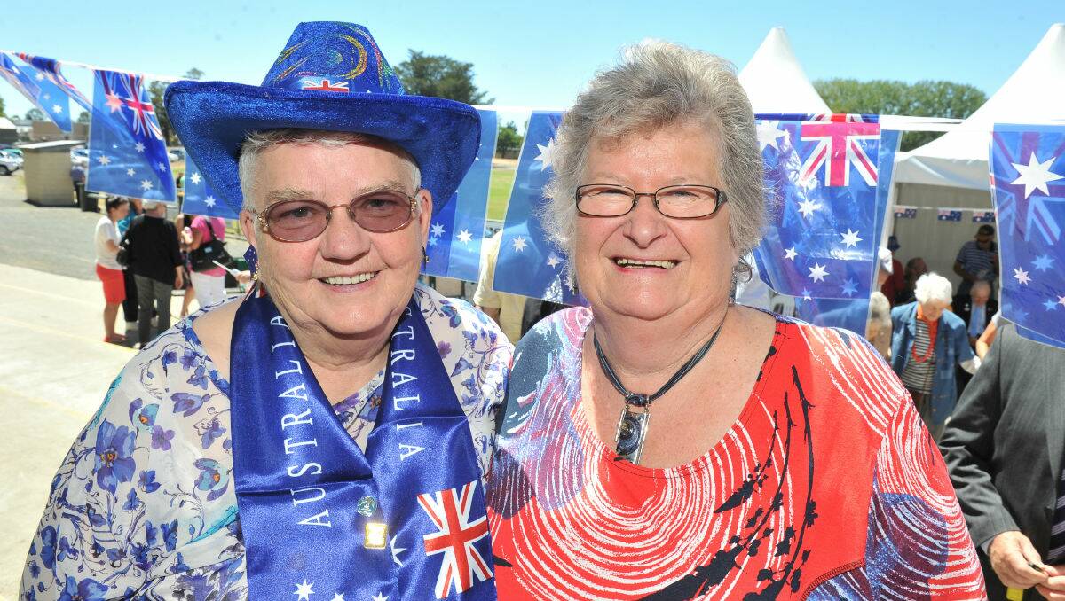 Pyrenees Shire joint Citizen of the Year winners Nancy Dean and Patricia Murrell. PICTURE: LACHLAN BENCE