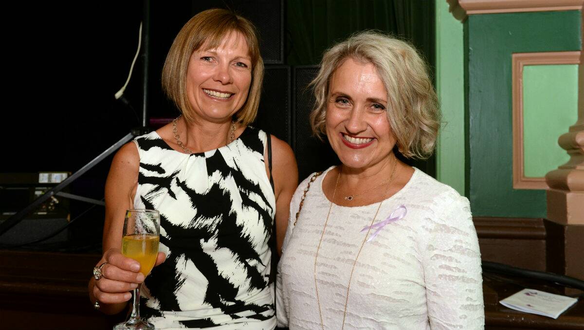 Janet Jones and Suzy Allan at the fundraiser for Aron Siermans. PICTURE: KATE HEALY 