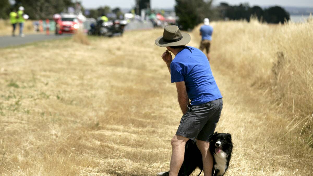 Burrumbeet locals watch the Road National Championships. PICTURE: CRAIG HOLLOWAY
