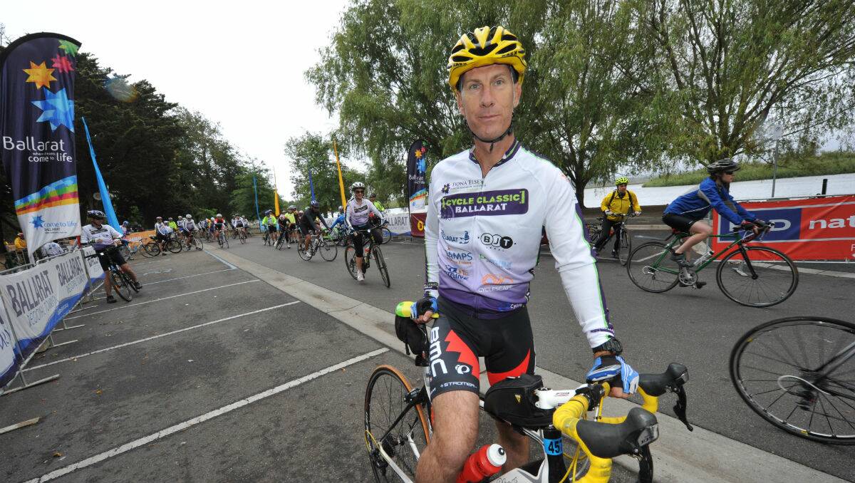 David Morrison at the Ballarat Cycle Classic. PICTURE: JEREMY BANNISTER