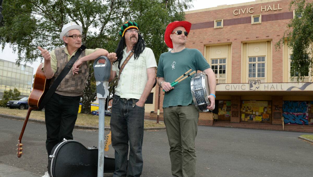 Geoff Hassall, Patrick McCabe and Hap Hayward of Ballarat band The Vests. PICTURE: KATE HEALY