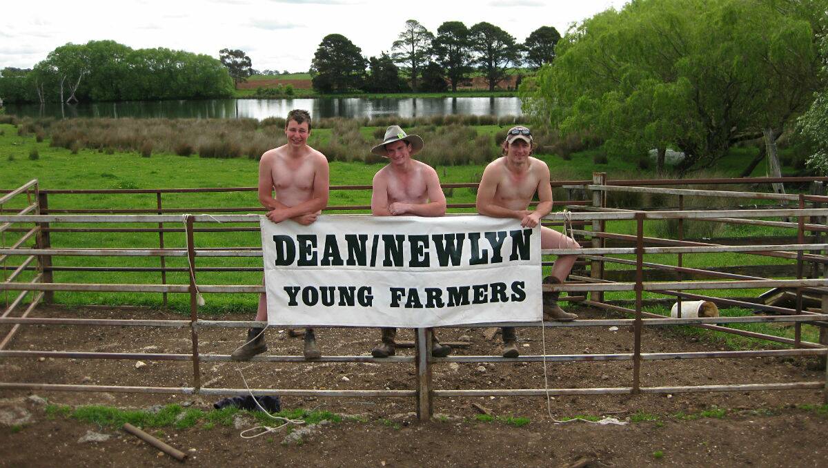 Jake Guthrie, Cameron Hepburn and Finlay Macdonald. PICTURE: DEAN-NEWLYN YOUNG FARMERS