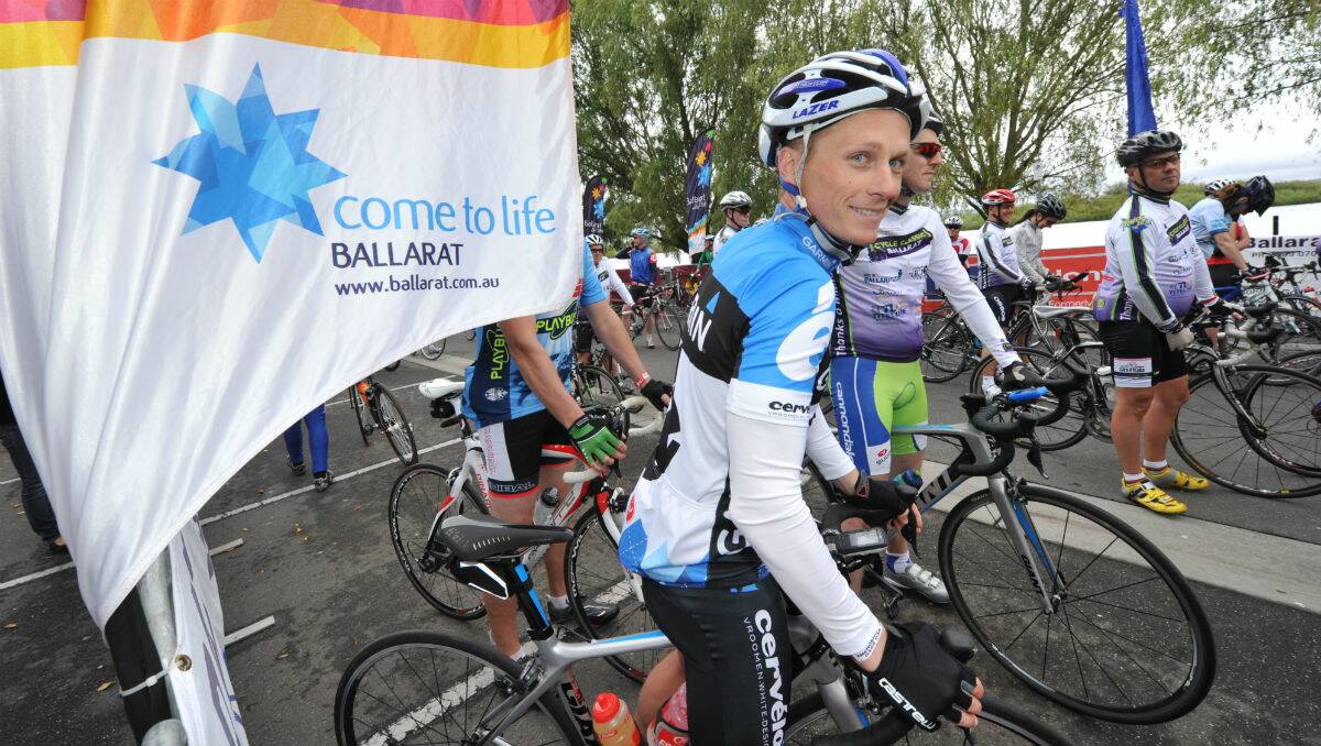 Chris Sullivan at the Ballarat Cycle Classic. PICTURE: JEREMY BANNISTER