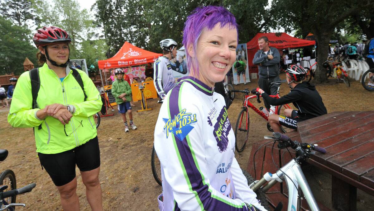 Sarah Palmer at the Ballarat Cycle Classic. PICTURE: JEREMY BANNISTER
