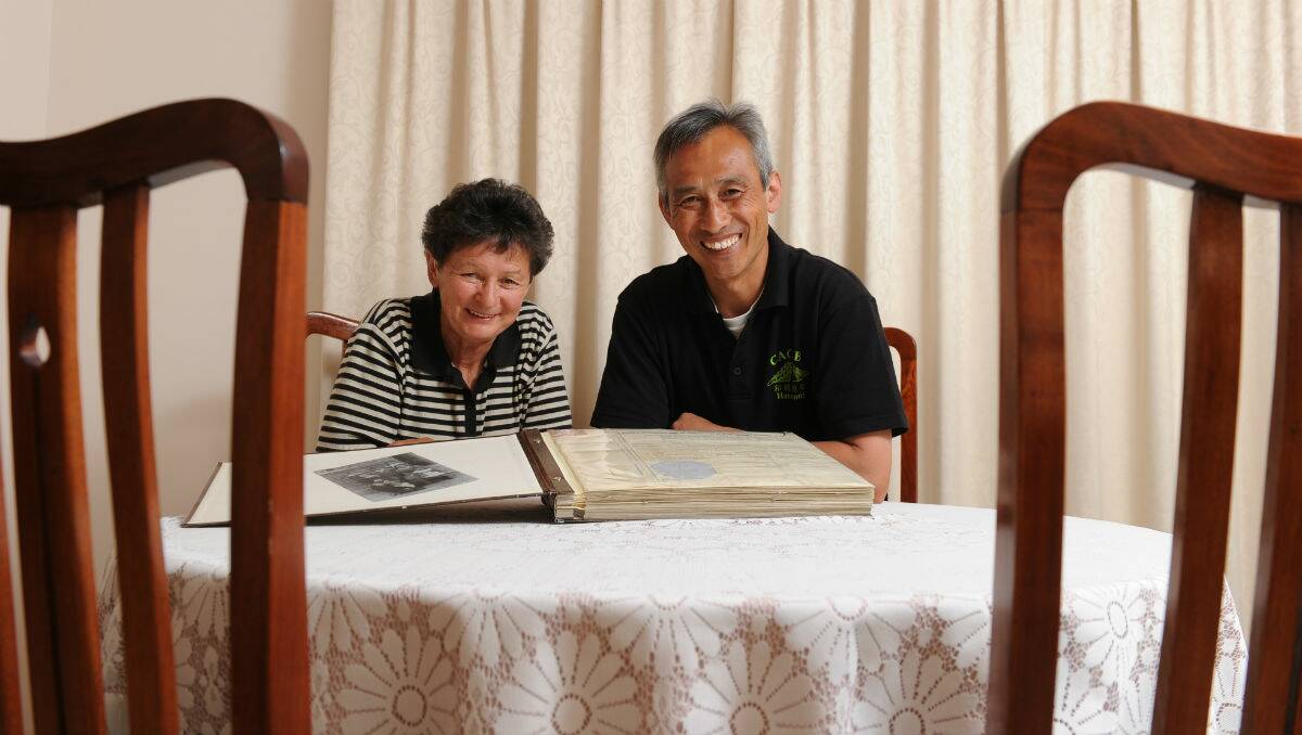 Charles Zhang is on a mission to discover more about his history, joined by Glenice Boucher. PICTURE: JUSTIN WHITELOCK