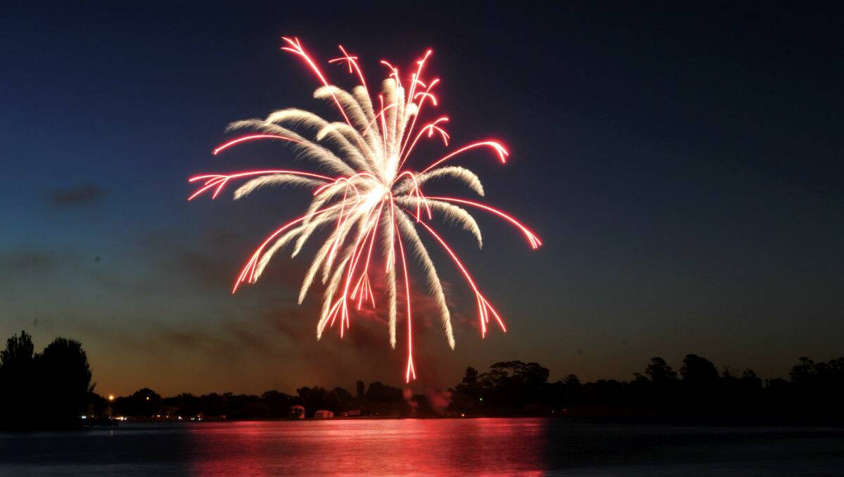 The 3BA Skyworks Spectacular at Lake Wendouree for Australia Day. PICTURE: JEREMY BANNISTER