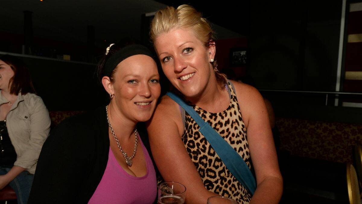 Beth Campbell and Bree McCormack at the Sydney Hotshots show in Ballarat. PICTURE: KATE HEALY
