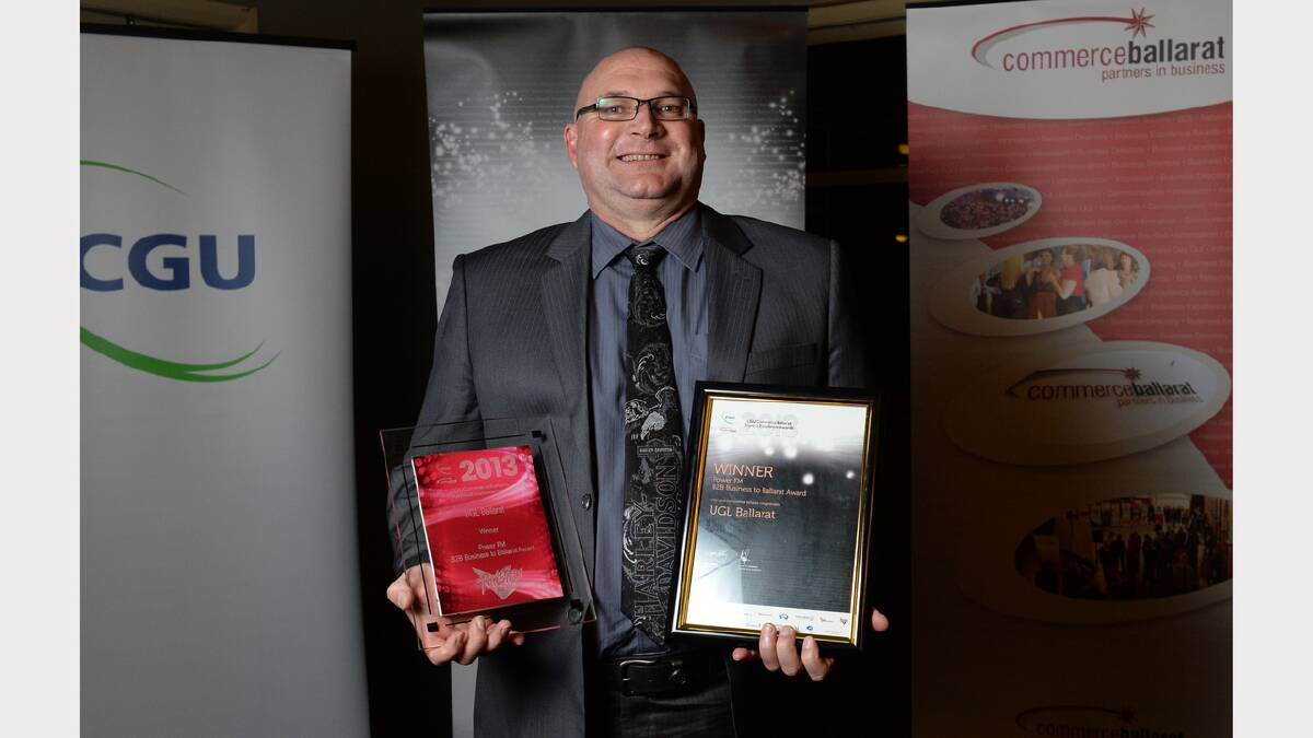 UGL Ballarat general manager Bill Gitsham, winner of Power FM B2B Business to Ballarat Award. PICTURE: ADAM TRAFFORD