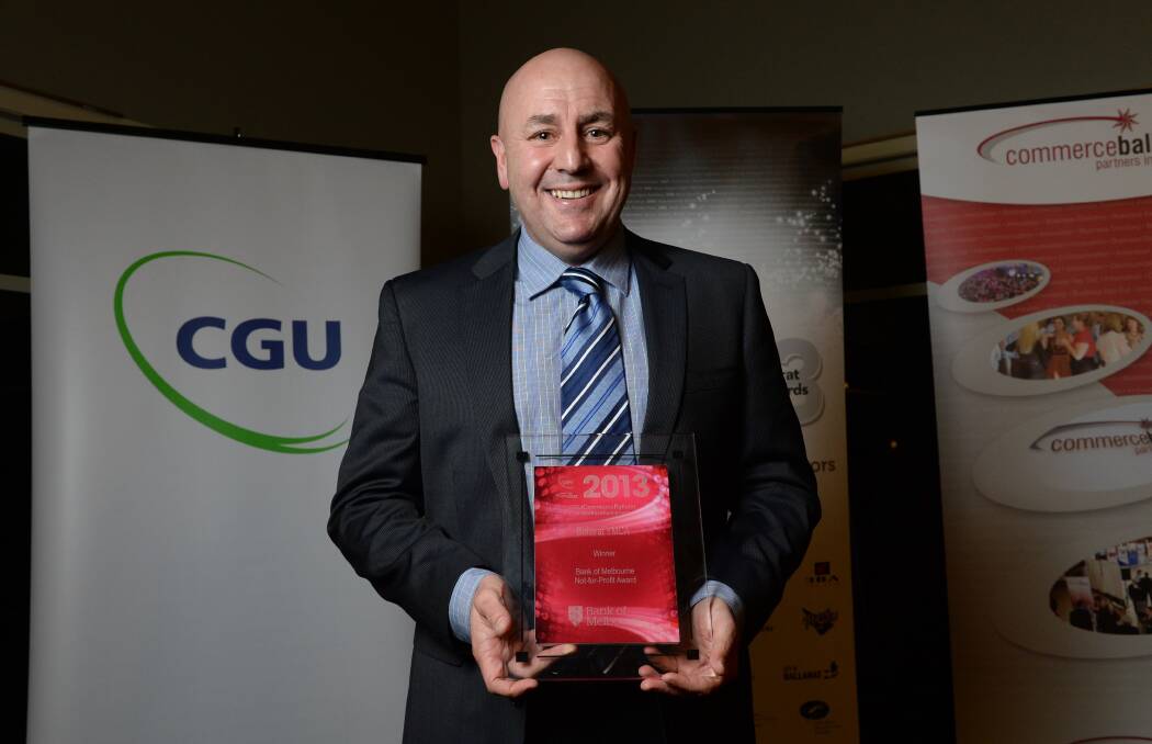 YMCA Ballarat CEO Mal Healy, winner of Bank of Melbourne Not-for-Profit Award. PICTURE: ADAM TRAFFORD