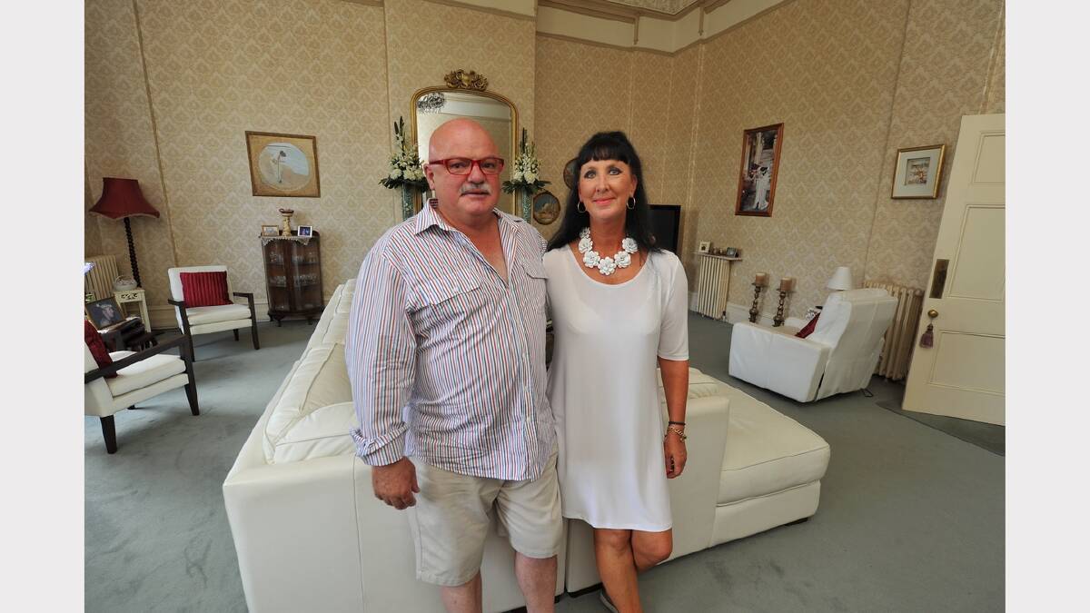 John and Lisa Murray at their home Winchester House at 704 Sturt Street. PICTURES: Lachlan Bence
