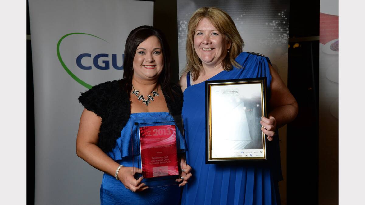 Angela Trainor and Kay Jackson, directors of Simplex Insurance Solutions, winner of Ballarat Lodge and Convention Centre Professional Service Award. PICTURE: ADAM TRAFFORD