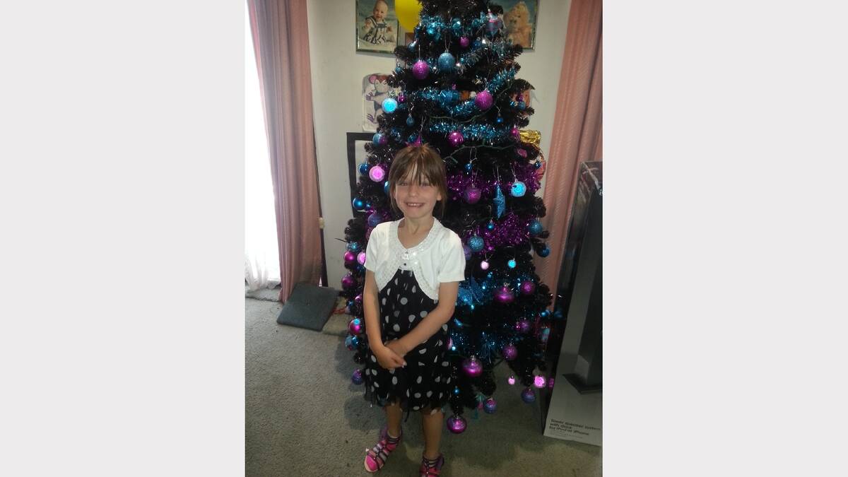 Your Christmas Day: Ella in her new dress