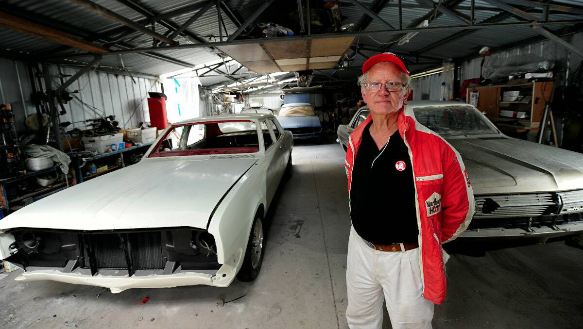 Holden man and former employee Norman Darwin in his Mt Rowan garage. PICTURE: JEREMY BANNISTER