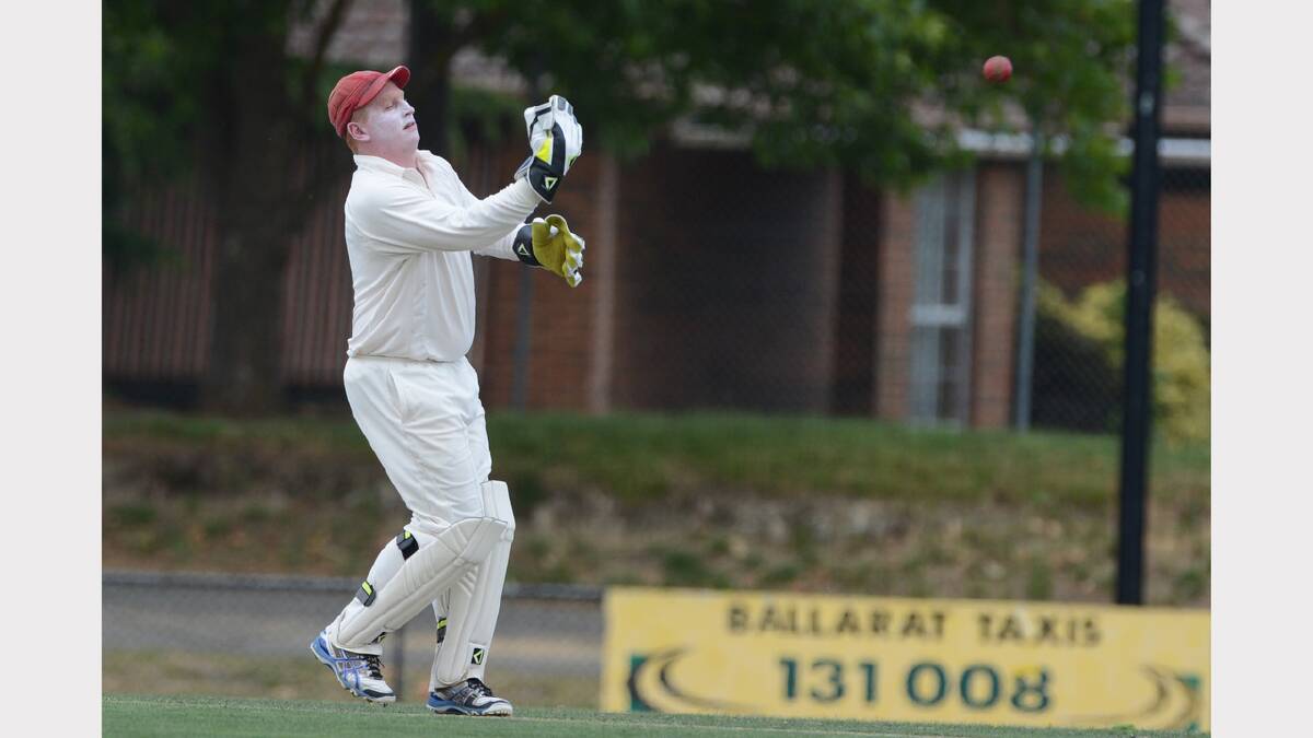 Cricket club firsts between Golden Point and Wendouree. Heath Pyke (Wen). PICTURE: KATE HEALY. 
