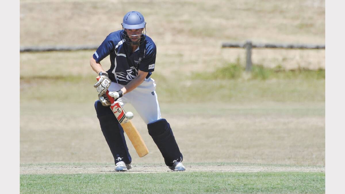 CRICKET: MT CLEAR v WENDOUREE ONE-DAYERS. Mt Clear's Darren Fletcher. PICTURE: LACHLAN BENCE.