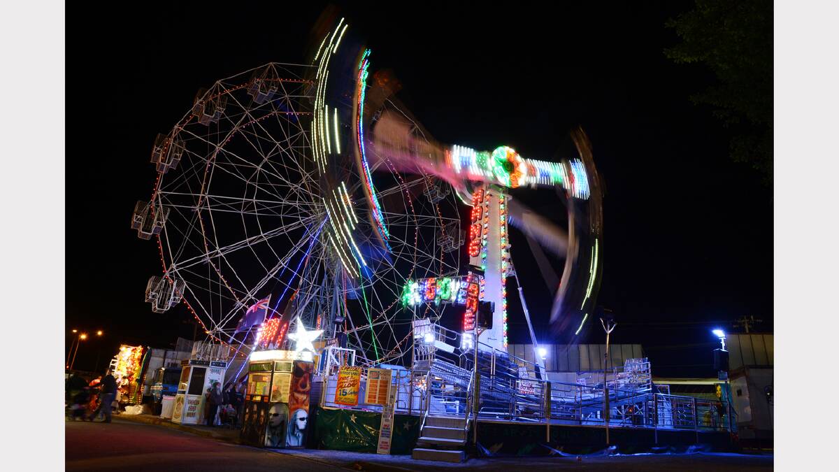 The Ballarat Show at night. PICTURE: KATE HEALY.