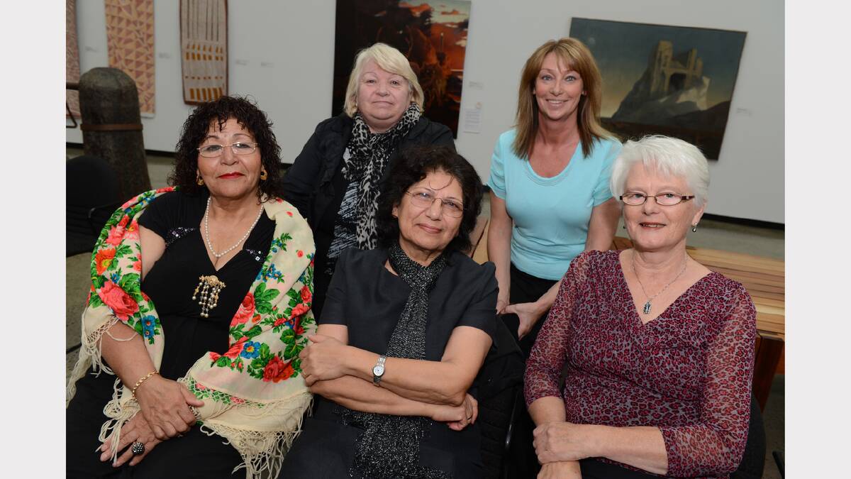Mehriyeh Vojdani, Angela Sekulic, Pari Khadem, Deborah Pitcher and Maura McCabe of Ballarat. PICTURE: KATE HEALY. 