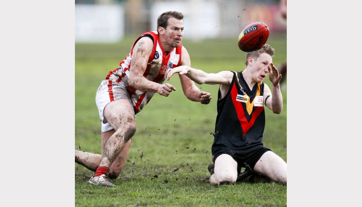 Alex Stepnell in the match between Bacchus March and Ballarat Swans. 