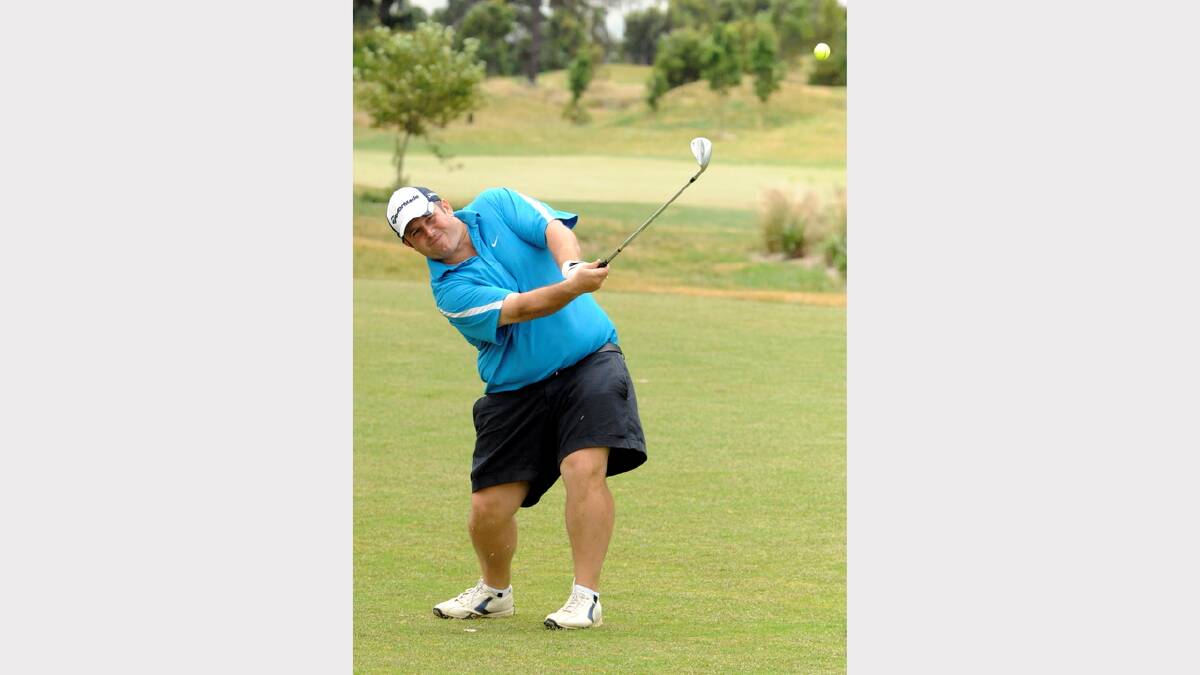 Tim Chessari. Ambrose golf action at Ballarat Golf Club. PICTURE: JEREMY BANNISTER. 
