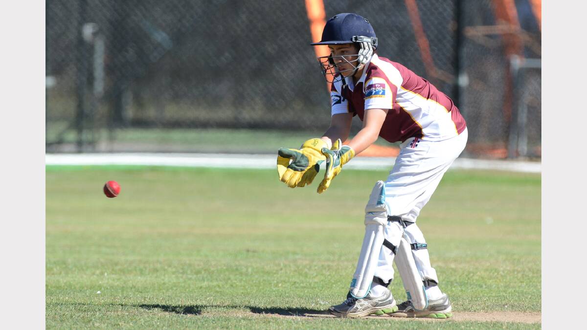 Under-14 cricket. Brown Hill v Ballan. Michael McQuillan  (Brown Hill). PICTURE: KATE HEALY 