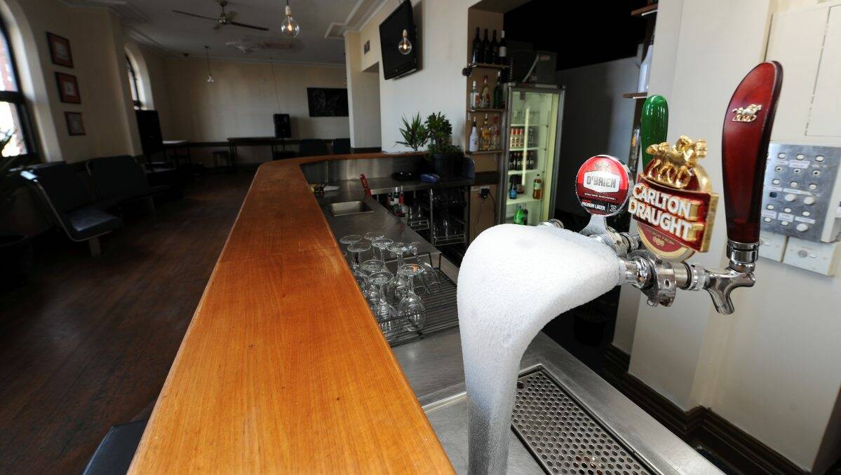 Inside The Front Bar, formerly The Bridge Hotel. PICTURE: LACHLAN BENCE 