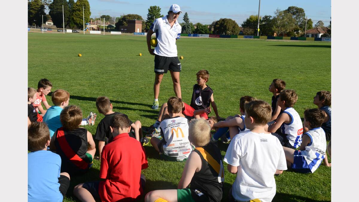 Sam Wright at Lake Wendouree juniors training. PICTURE: KATE HEALY