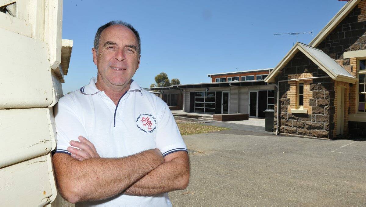 Meredith Primary School principal Doug Cations. PICTURE: LACHLAN BENCE
