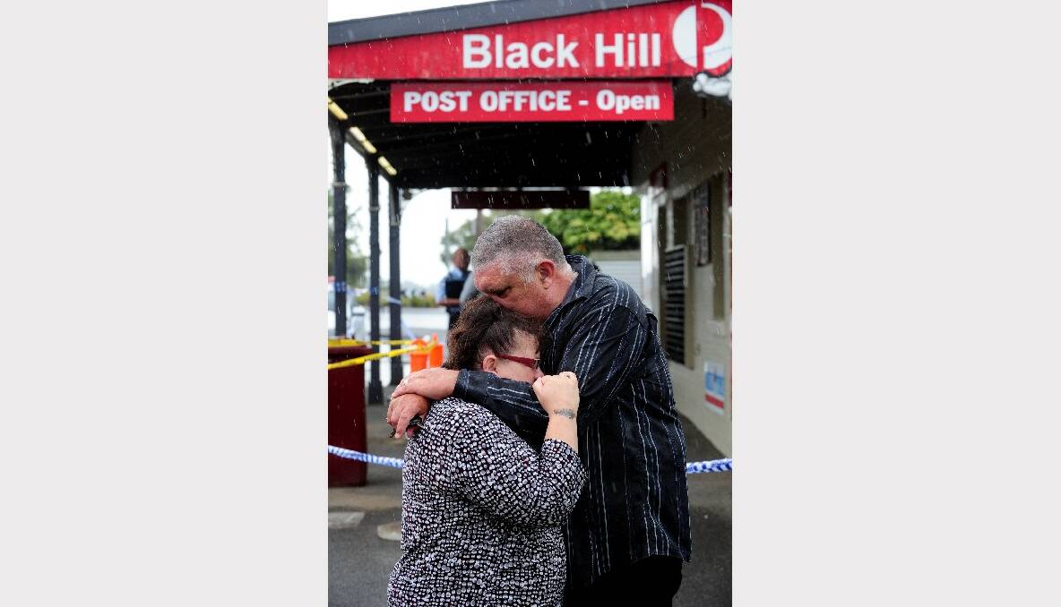 Witnesses to an armed robbery at Black Hill Post Office. PICTURE: JEREMY BANNISTER