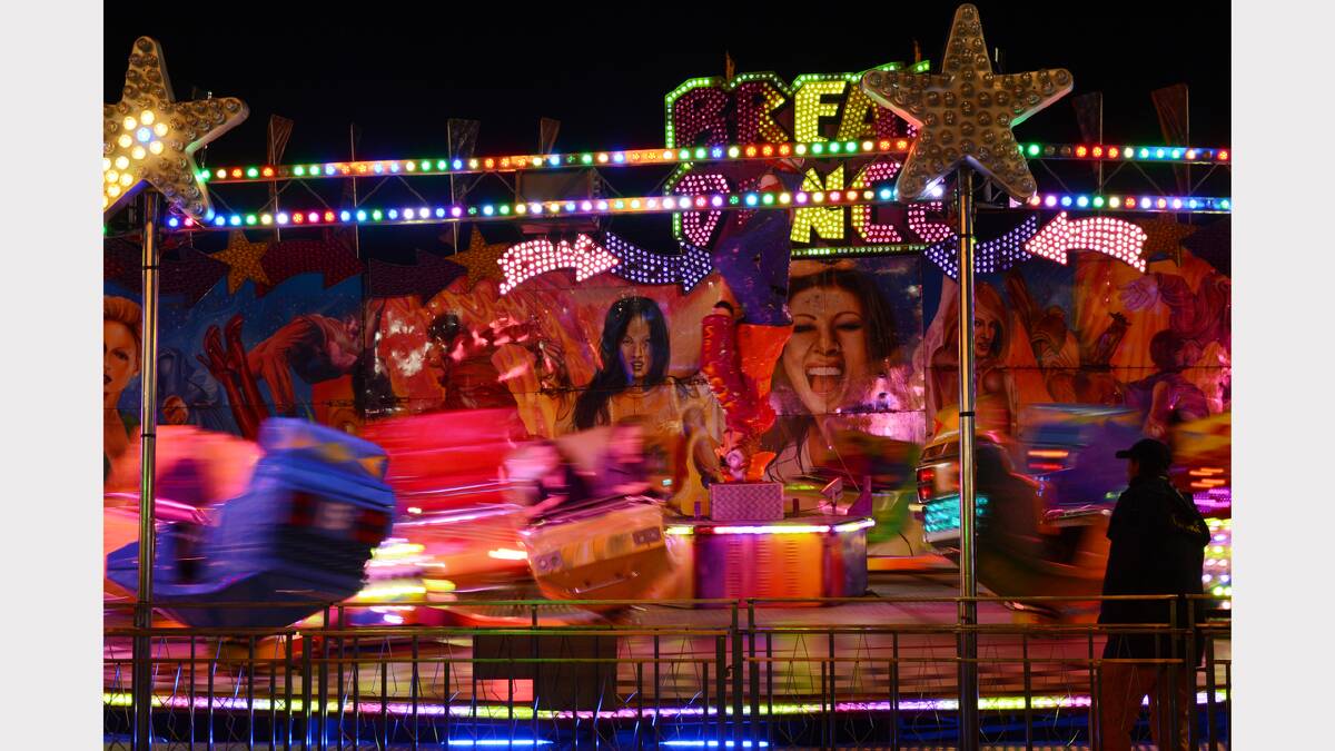 The Ballarat Show at night. PICTURE: KATE HEALY. 