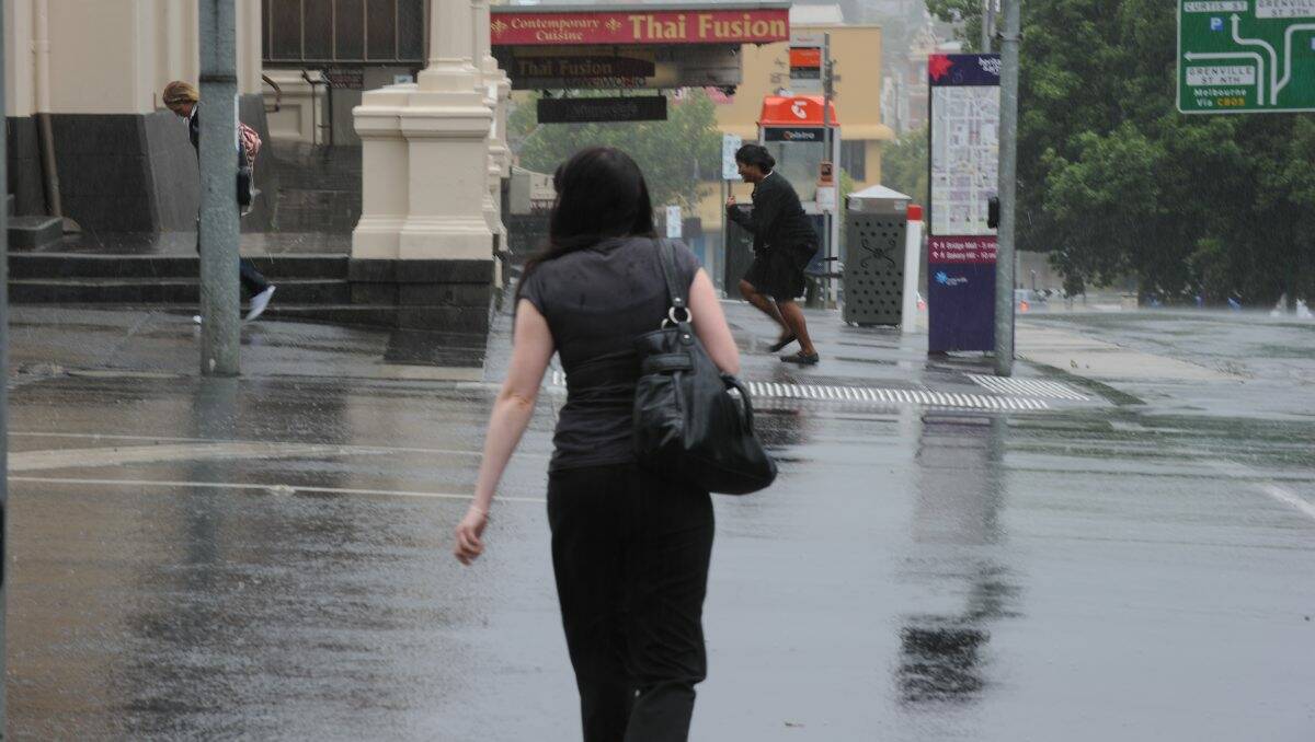 Ballarat received a month's worth of rainfall in 12 hours overnight.