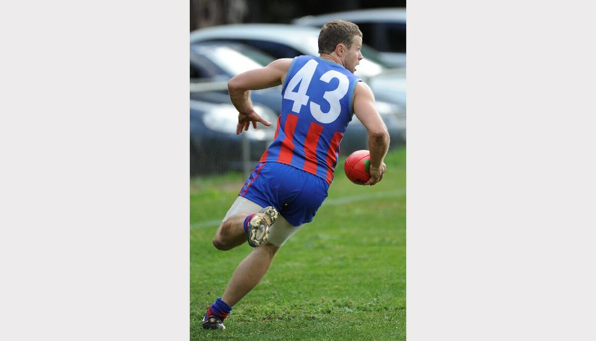 5 - Lee Cox (Hepburn) - A brilliant contested mark and accurate kick has made Cox the most feared forward in the competition for a number of years. Season 2013 should be no different for the multiple century goal-kicker.