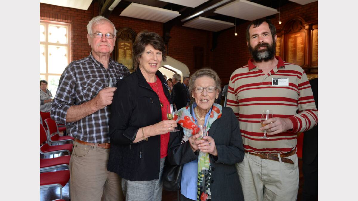 Iain McPherson, Marjorie McPherson, Dr. Gwinne Duigan and Andrew McPherson. PICTURE: ADAM TRAFFORD