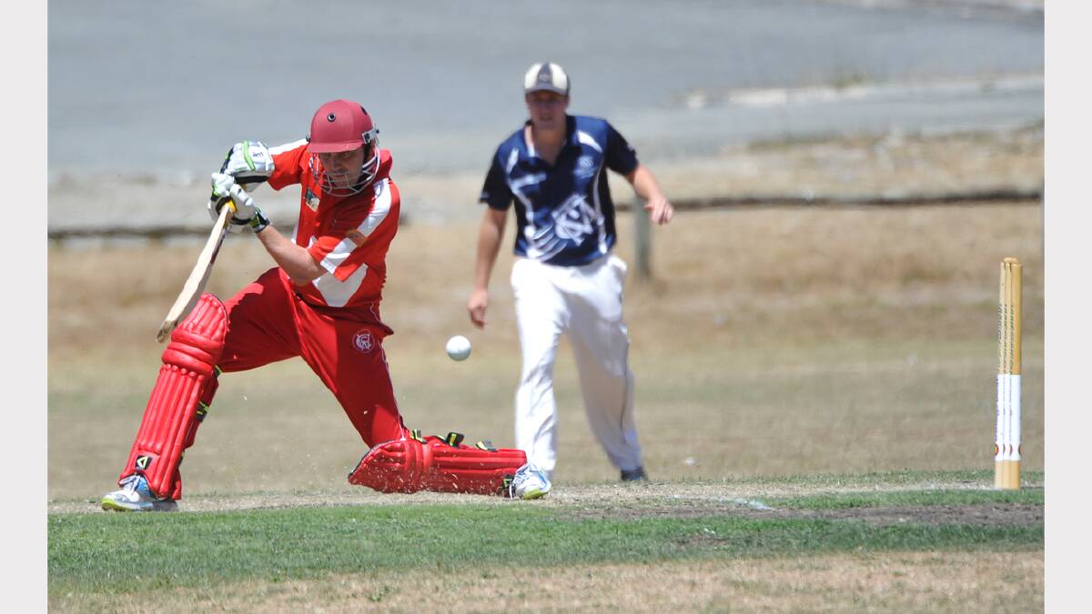 CRICKET: MT CLEAR v WENDOUREE ONE-DAYERS. Wendouree's Liam Brady. PICTURE: LACHLAN BENCE.