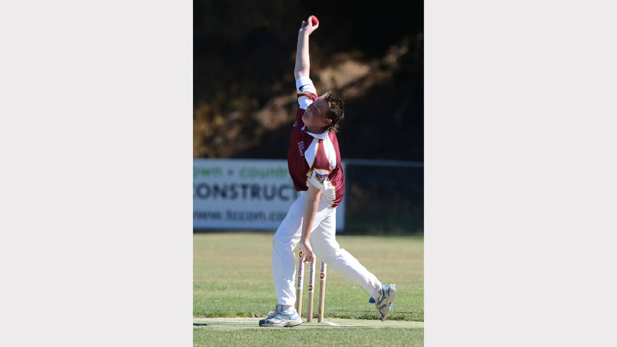 Under-14 cricket. Brown Hill v Ballan. Ben O'Keefe (Brown Hill). PICTURE: KATE HEALY 
