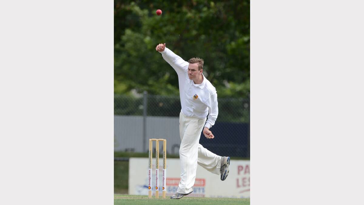 Cricket club firsts between Golden Point and Wendouree. Tristan Dixon (Wen). PICTURE: KATE HEALY. 