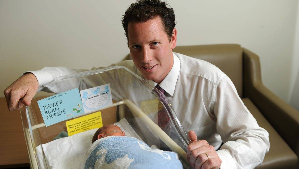 Mayor Joshua Morris and his wife Louise have welcomed baby Xavier.