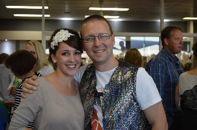 Lisa Clifford and Brett Edwards at the recent fundraiser, held in honour of Angie Edwards.