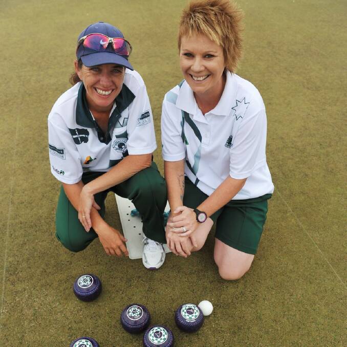 Brooke Ayers and Sarah Braybrook are two of the Ballarat District Bowls Division’s newer faces.