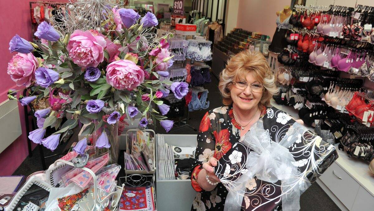 Jenni Britten from The Lingerie Shop says men have been out in full force for Valentine's Day this year.