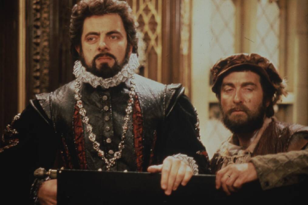 Sir Tony Robinson (right) as Baldrick, with British comedian Rowan Atkinson in Blackadder.