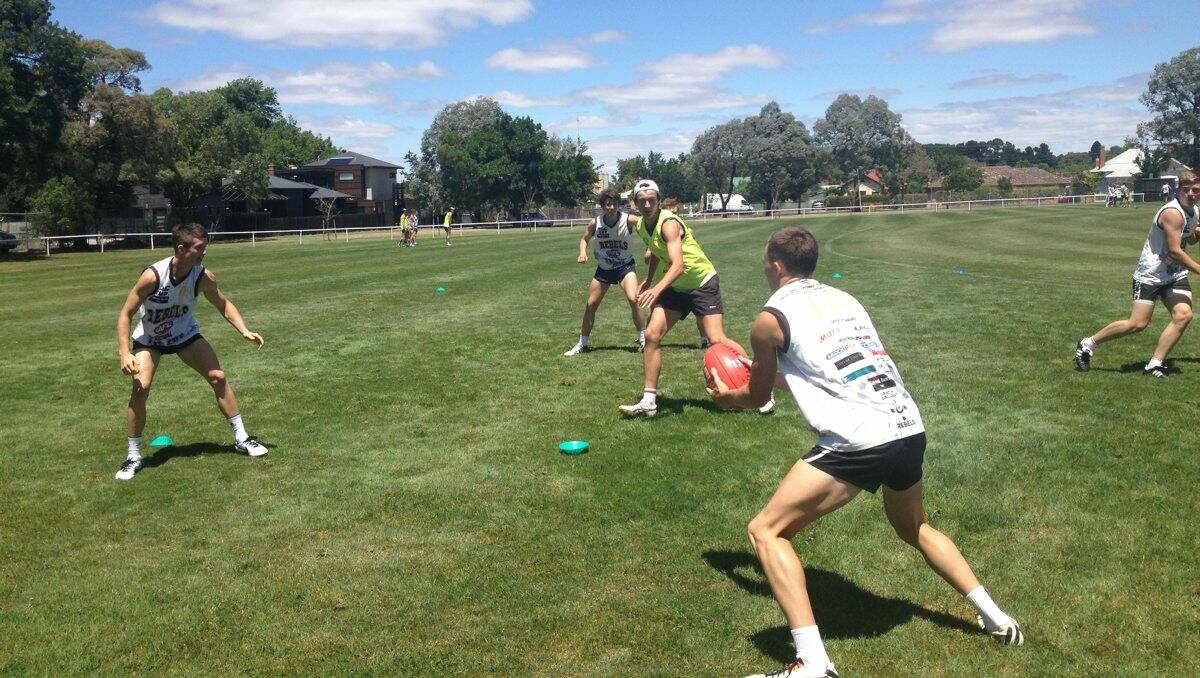 Potential Rebels are put through their paces at the club’s skills and testing day.