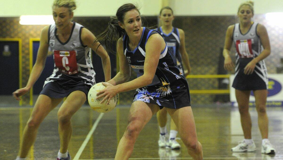 FILE PIC: Pride's Johanna Dash in action against Geelong last year.