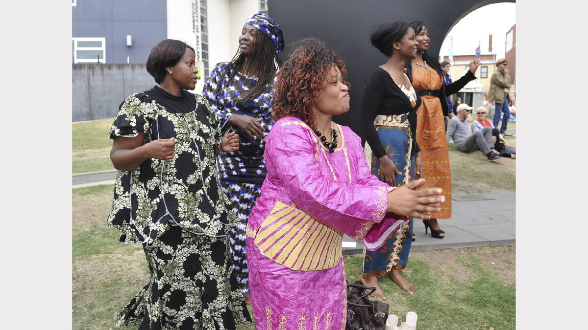 Ngozi Azubike, Juchana King, Bridgette Kasindi, Pauline Mwangi, Maureen Oluigloo. Picture: Lachlan Bence