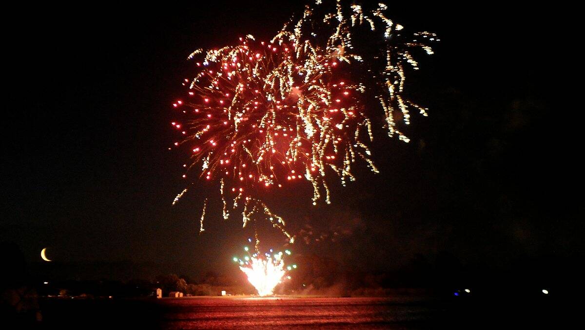 Australia Day fireworks along Lake Wendouree last year. PICTURE: JEREMY BANNISTER