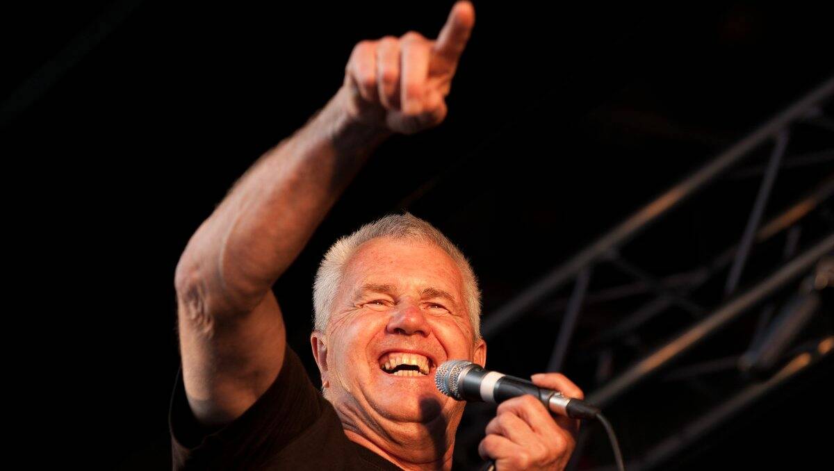 Good show:  Daryl Braithwaite performs at the Lakeside Twilights concert at the weekend. PICTURE: ADAM TRAFFORD  