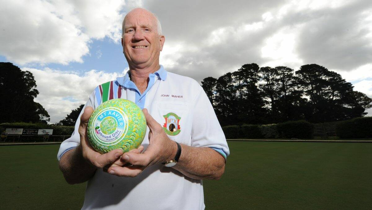 Keen competitor: John Maher returned to playing bowls after a car accident. PICTURE: JUSTIN WHITELOCK