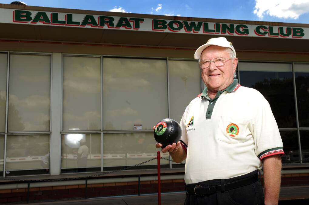 Ballarat Bowling Club’s Donny Whitefield has been around the game since he was a baby in his father’s arms. PICTURE: JUSTIN WHITELOCK 