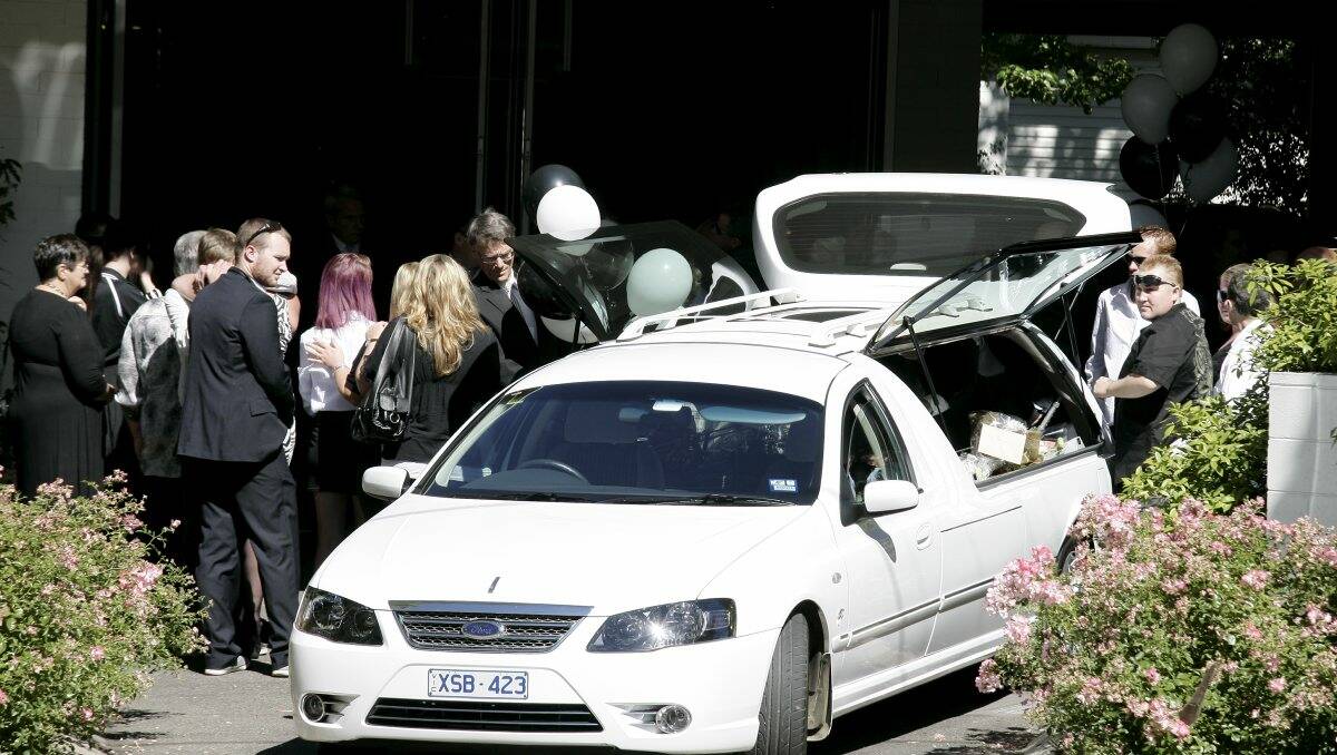 Mourners farewell Timothy O’Brien.