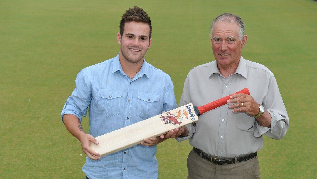 Jakson Knight and Cricket Willow co-owner Ian Tinetti.