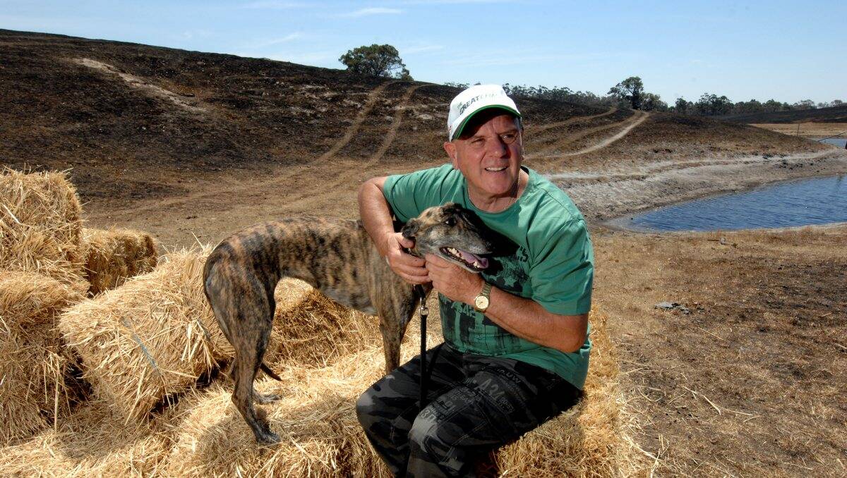  Ken Potter and and his dog Dakky are back together. PICTURE: JEREMY BANNISTER